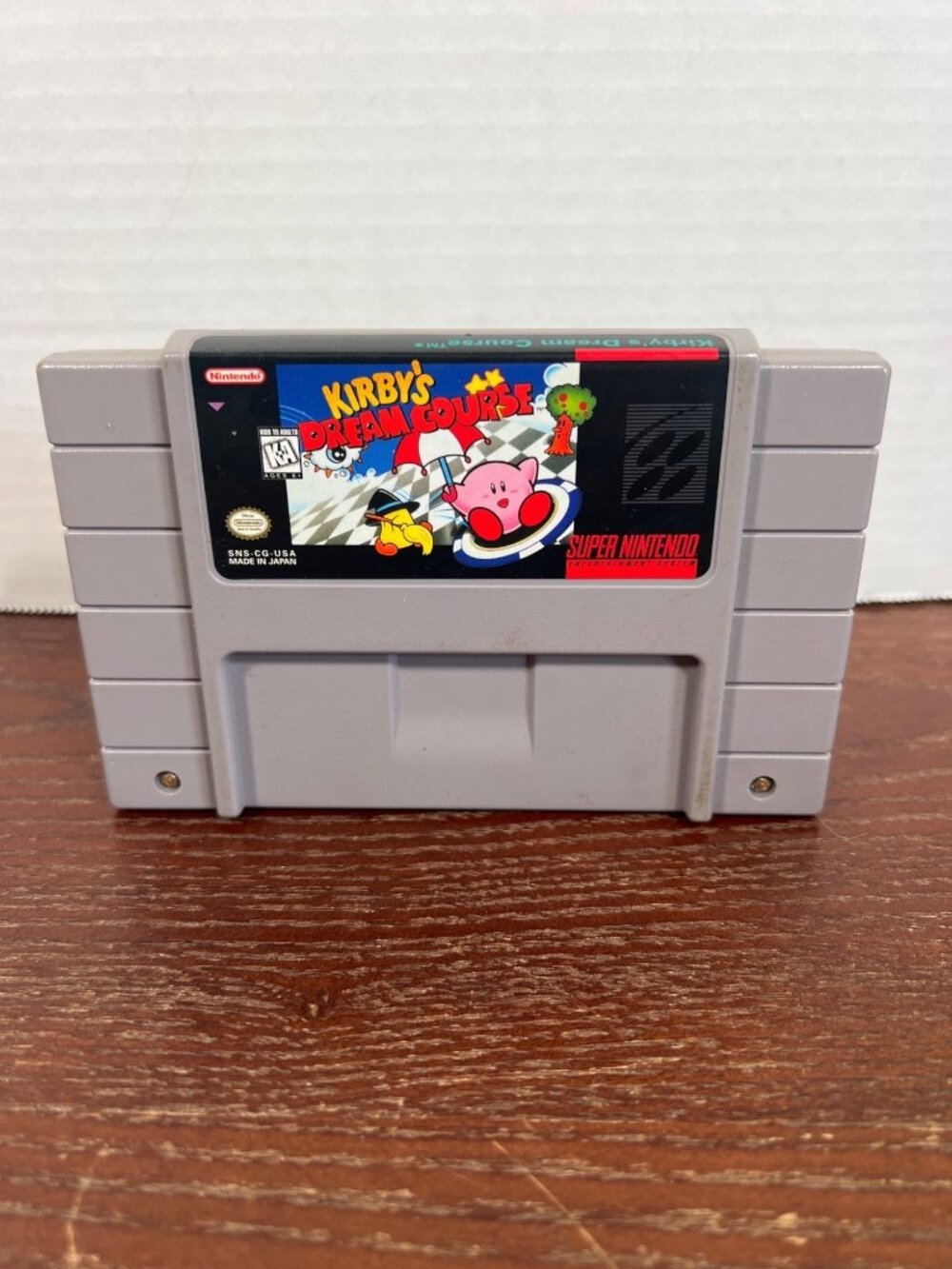 Kirbys Dream Course SNES Game Cartridge 1994 Nintendo Authentic Tested